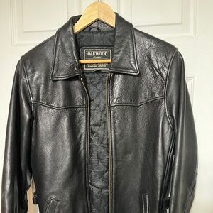 Oakwood Leather Jacket, Size Small